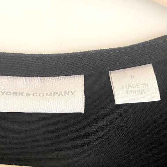 New York Company - Black Stretch Cocktail Sheath Dress - Size 8 - Picture 3 of 8